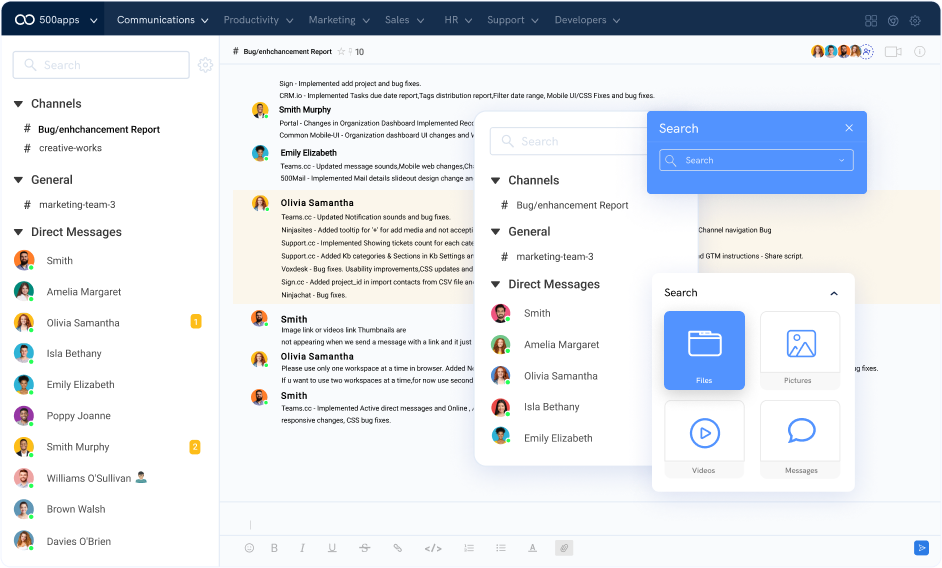 integrated search leave note